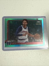 Jordan Poole Aqua Refractor /299 2025/26 Topps Chrome Basketball #207 Wizards