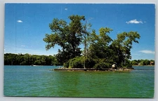 Squaw Island Canandaigua Lake Finger Lakes NY Vintage Postcard