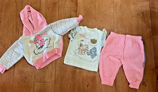 Vintage Care Bears Hoodie Outfit Set  T-Shirt Size 12 Months 1980's