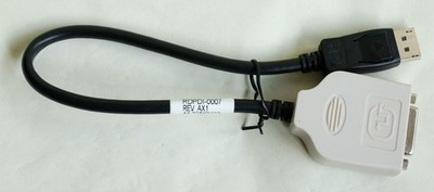 Fujitsu Amphenol RDPDI-0007 DisplayPort auf DVI Adapter Kabel 40 cm Schwarz/Grau