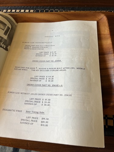 1970 Jeep Willys Scout Four Wheel Parts Catalog - Picture 7 of 24