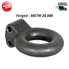 10 Ton Forged Steel Tow Eye 3in Id Lunette Ring Pintle Hook Hitch 20000lbs
