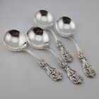 Reed & Barton Francis I First Sterling Silver Cream Soup Spoons 5 7/8" Set of 4