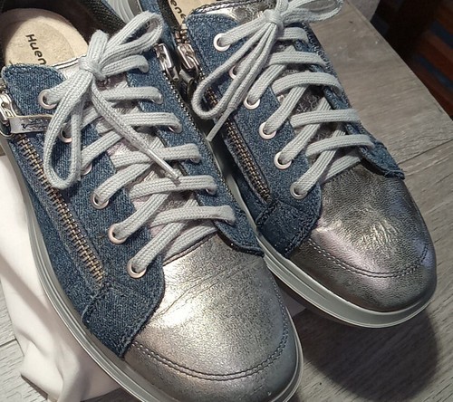 Kybun Hueneph Womens Shoes Size 11 Blue Denim And Silver - Picture 4 of 14