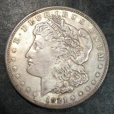 1921-S Morgan Silver Dollar - High Quality Scans #Q626