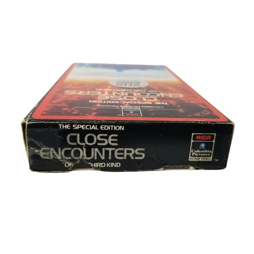 Close Encounters of The Third Kind VHS Movie 1985 RCA Stereo Sticker on Cover - Picture 3 of 8