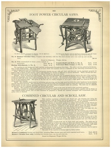 1902 PAPER AD Barnes' Foot Pedal Power 