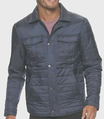 New $100.00 - MARC ANTHONY Luxury Men Jacket Padded Wind and Water Res Size 2XL 