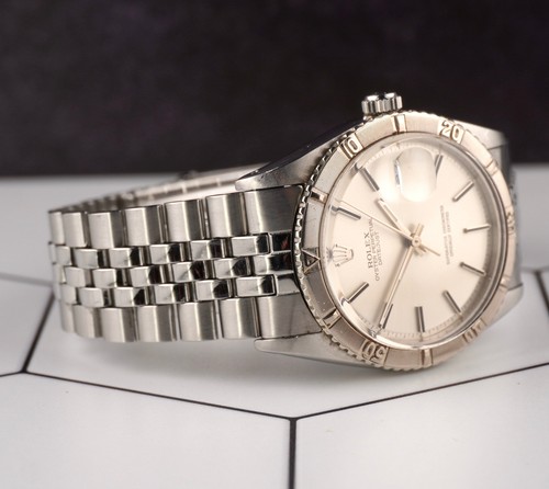Rolex 36mm Datejust Mens Stainless Steel Watch Jubilee Band Silver Dial 1625 - Picture 4 of 10