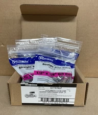 Jones Stephens C77476LF 1/2" x 1/4" OD COMP PlumBite Push On - Chrome - 4 pack