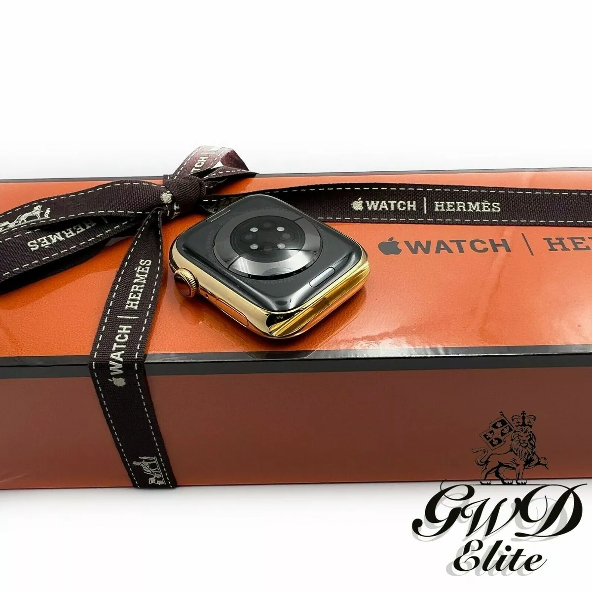 Hermes Apple Watch SERIES 7 24k Gold Plated 45mm no band body only READ