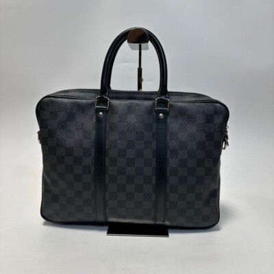 Louis Vuitton Damier Graphite Porte Document Unisex LV Bag Tote
