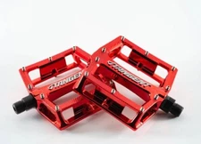TANGENT PRO ALUMINUM PLATFORM PEDAL BMX/DJ 9/16" RED