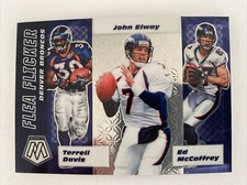 2020 Mosaic Football Denver Broncos-Flea Flicker-Elway Davis McCaffrey 