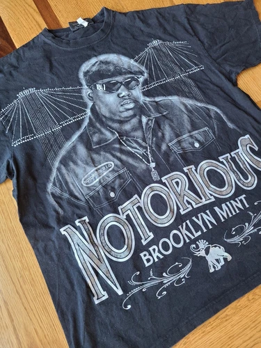 The Notorious B.I.G Biggie Smalls All Over Rap Tee Brook Vintage vintage concert t-shirt, vintage, size XXL, single stitch, B+ condition