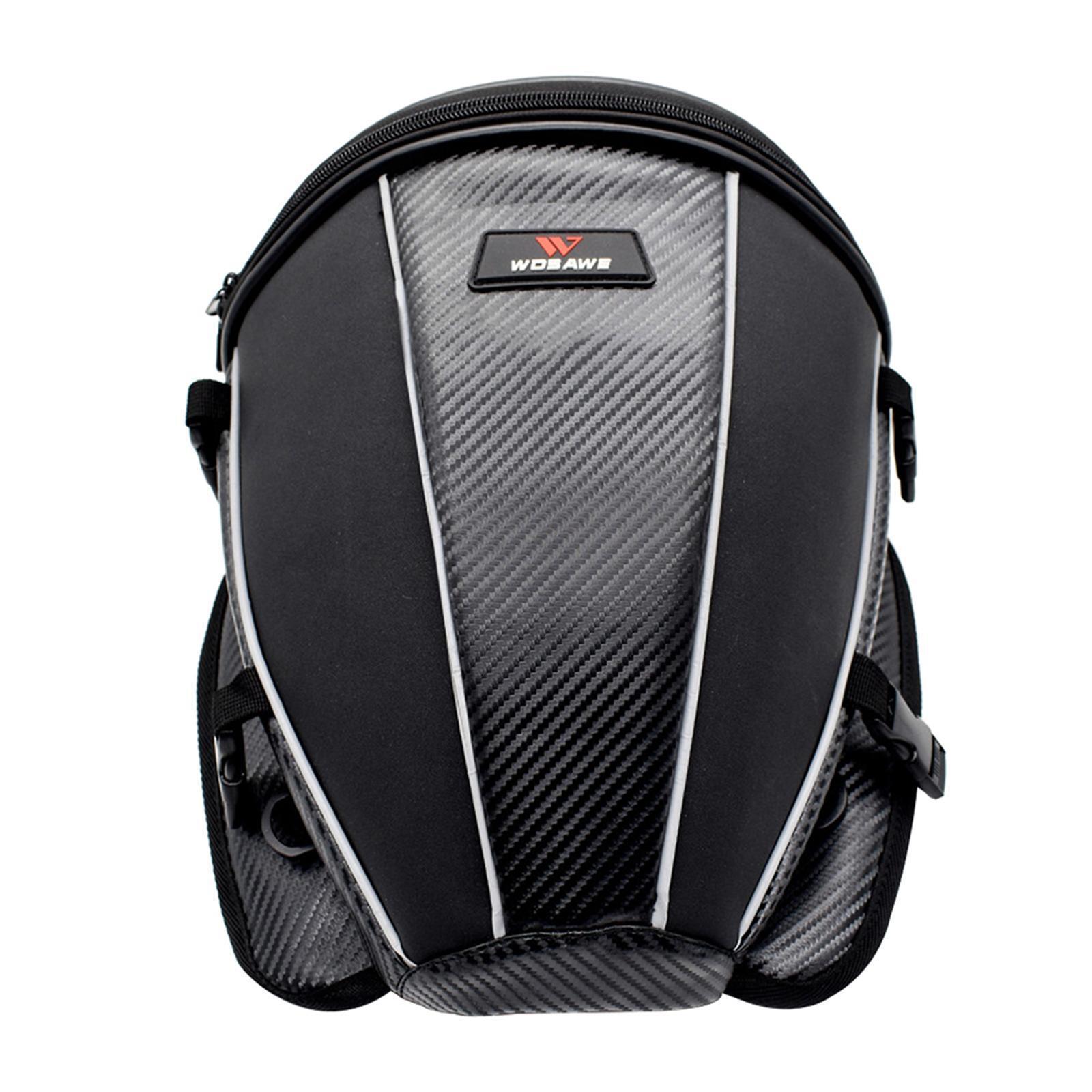 Motorcycle Duffle Tail Bag Waterproof Saddle Pouch & Reflective Strip