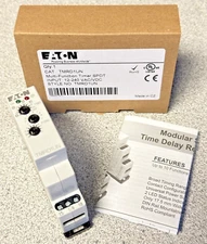 NEW EATON TMRD1UN Universal Multi-Function timing relay SPDT 12-240V AC/DC Din