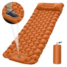 Outdoor Self Inflatable Mattress Camping Sleeping Mat Bed Hiking Air Pad Single