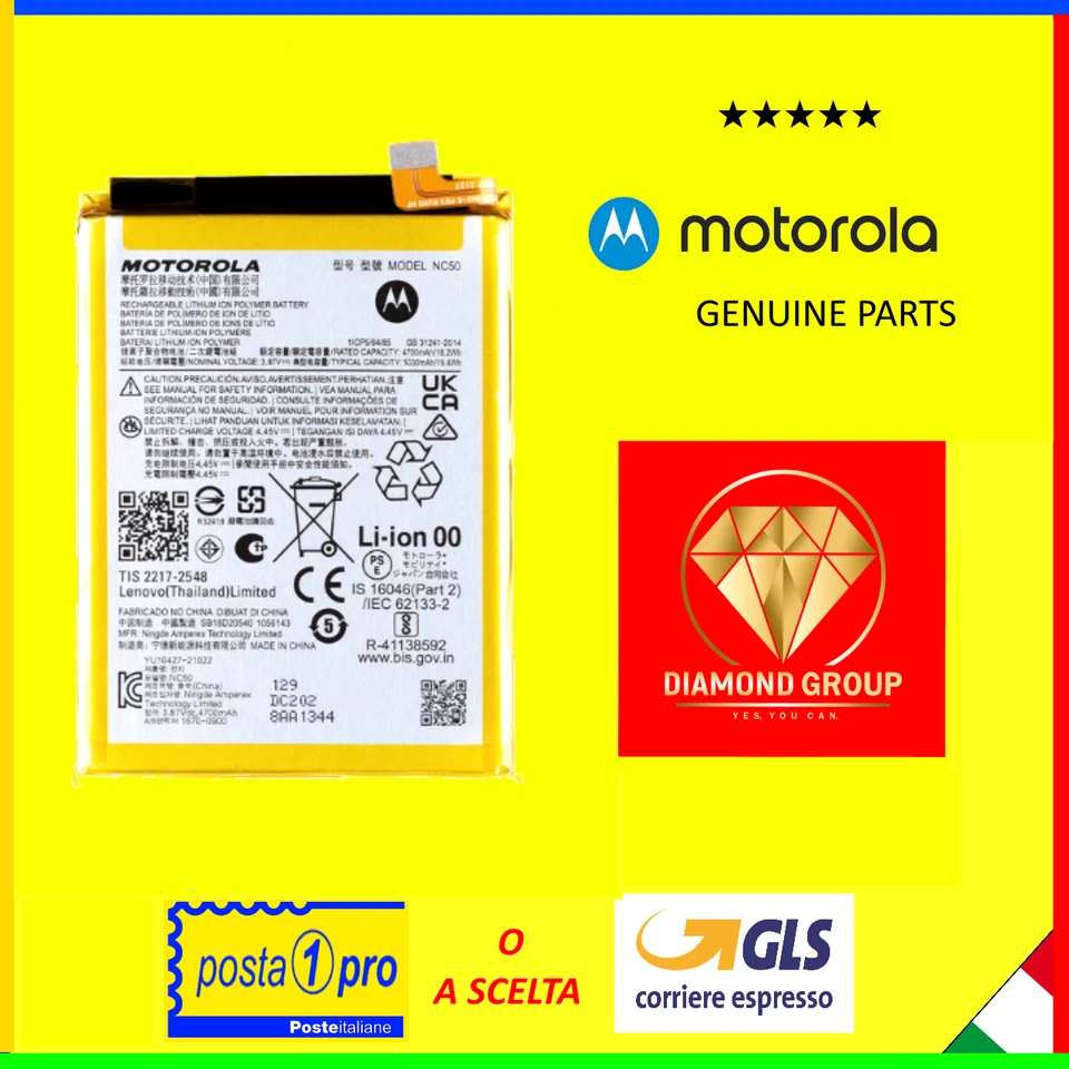 BATTERIA PILA ORIGINALE PER MOTOROLA MOTO G41 XT2167 G32 XT2235 NC50 PROD.09/25