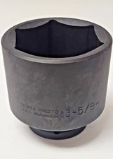 PROTO J10058, 3-5/8" IMPACT SOCKET, 6 POINT, 1" DRIVE, Made in USA
