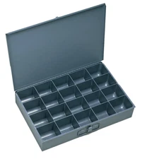 Durham 206-95-IND Gray Cold Rolled Steel Individual Small Scoop Box, 13-3/8" Wid