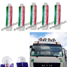 5 Pieces National Flag Italy For Front Windscreen Shield Truck Lorry Cars