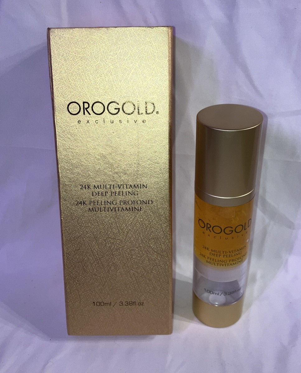 OROGOLD EXCLUSIVE 24K MULTI -VITAMIN DEEP PEELING 3.3 FL OZ. See