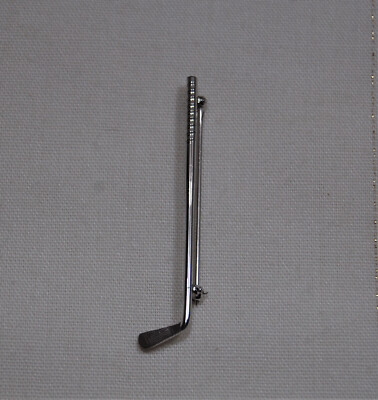 Vintage Signed B.A.B. STERLING Golf Club Brooch BAB Silver 925 Sports Golfer