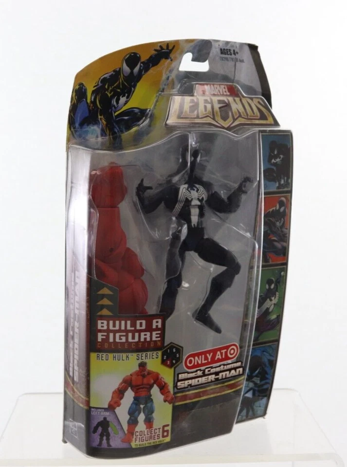 Marvel Legends Black Costume Spider-Man Build a figure Red Hulk brand new Target - Image 3 of 4