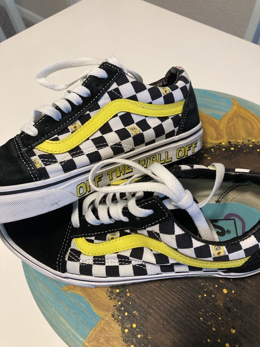 Vans with hotsell yellow stripe