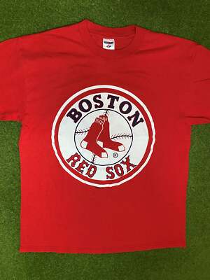 2003 Boston Red Sox Big Logo Vintage MLB T-Shirt (Large)