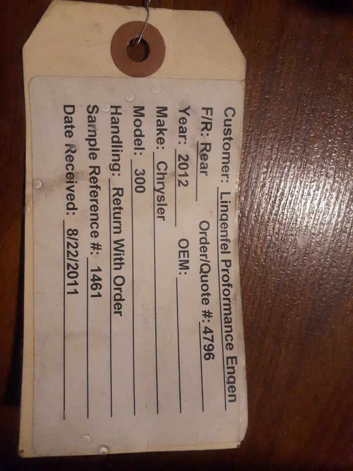 Molas traseiras Chrysler 300c 2012 passeio de estoque - Imagem 3 de 3