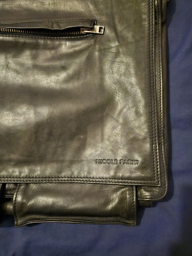 Nicole Farhi Messenger Leather bag, Unisex Excellent Condition - Picture 8 of 11