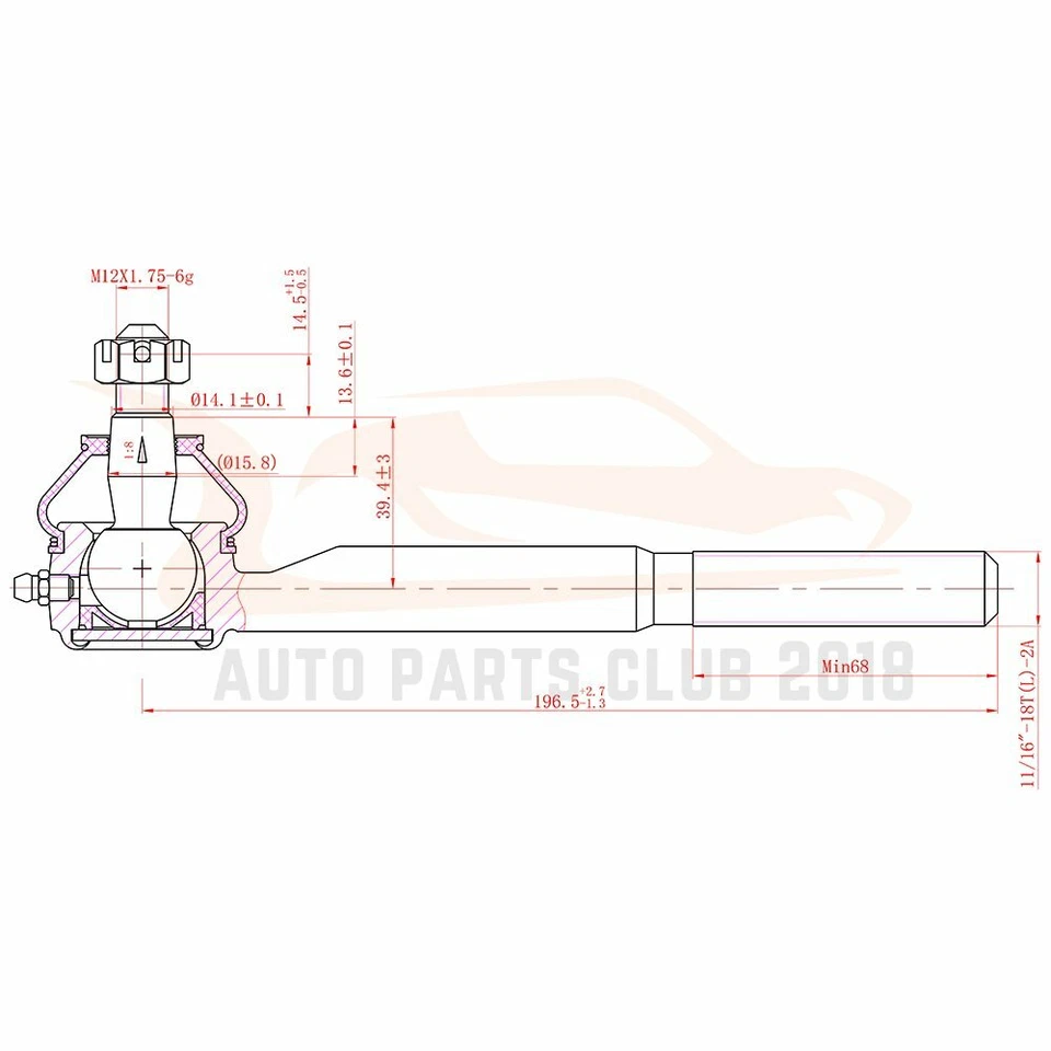14pcs For 1988 1989-1991 GMC C1500 Chevrolet C1500 Suspension Tie Rod Ends Kit Foto 2 de 4