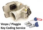 Vespa Piaggio LX 125 ie, Vespa S 3v Throttle Body Key Chip Coding Service.