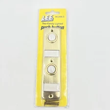 Lee Electrical BC268LG Lighted Screw Back Rectangle Doorbell Two Push Buttons