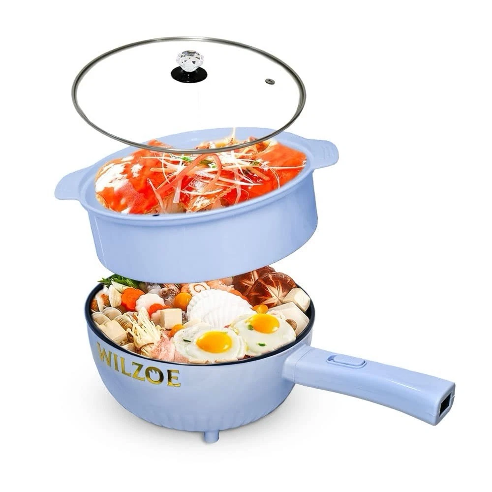 Electric Hot Pot 2.8L,1000W Non-Stick Saute Pan,Rapid Noodles Cooker
Opens in a new window or tab