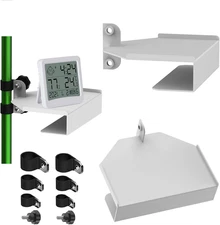 2 Pack Metal Grow Tent Corner Shelf, Super Sturdy Grow Tent Pole Mount Shelf, He