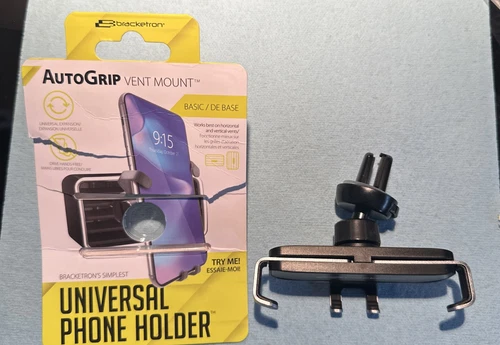 Bracketron - AutoGrip Clamp Mount for Most Cell Phones - Black - Picture 1 of 3