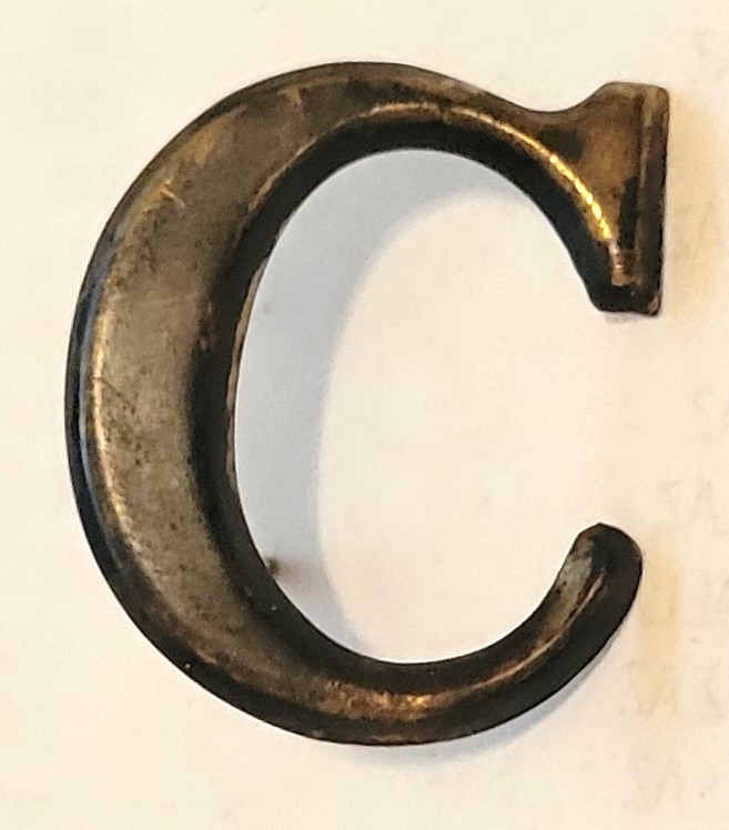 Civil War Era Company Letter C Older Reproduction