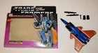 Vintage G1 Transformers Dirge Seeker Jet Decepticon Robot Box Hasbro 1985