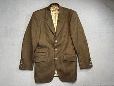 Vintage Aquascutum of London England Brown wool blazer mens size 36R