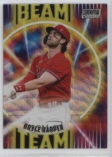 2022 Topps Stadium Club Chrome Beam Team Wave Refractor Bryce Harper #BT-2 17ni