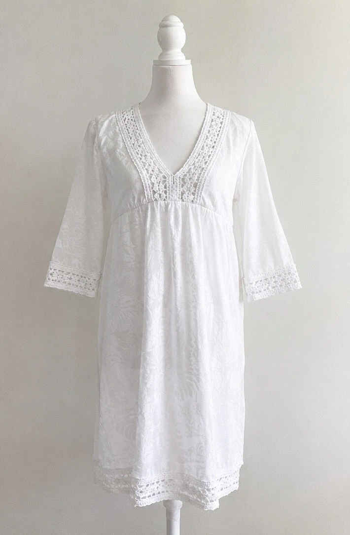 White Cotton Dresses for Women for sale | eBay