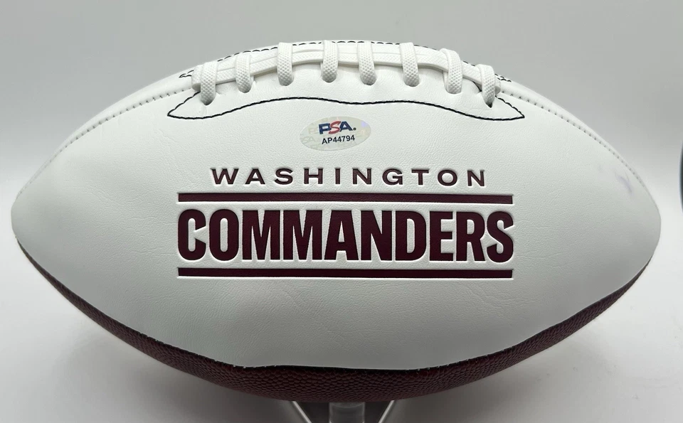 Dan Quinn Signed Washington Commanders White Panel Autographed Football PSA/DNA - Image 3 of 4