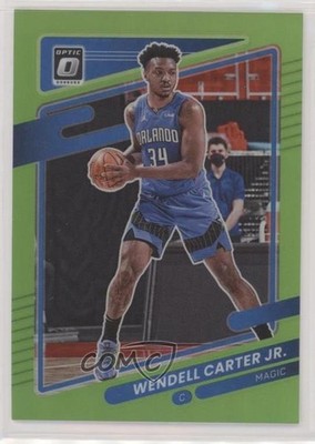 2021-22 Panini Donruss Optic Lime Green Prizm 104/149 Wendell Carter Jr #24 0c6