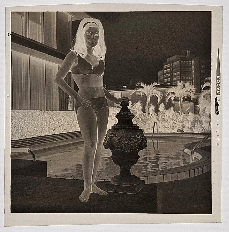 Bunny Yeager Estate Vintage Original Negative of Diane Ellegante w