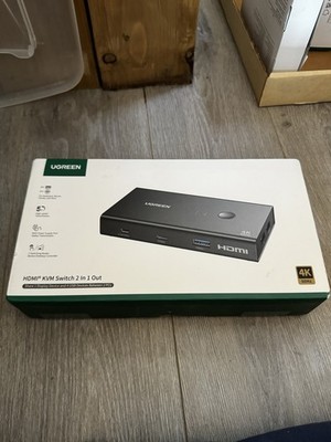UGREEN 8K@60Hz HDMI KVM Switch 2 In 1 Out Display
