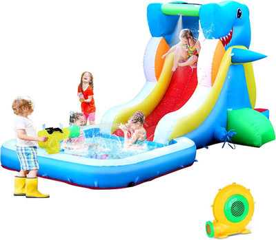 Inflatable Water Slide, Bounce House for Kids Backyard, Toddler Blow up Bouncer