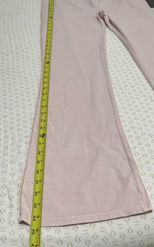 NWT Forever 21 High Rise Fit & Flare Trouser Pants Stretchy Size L Baby Pink - Picture 8 of 13